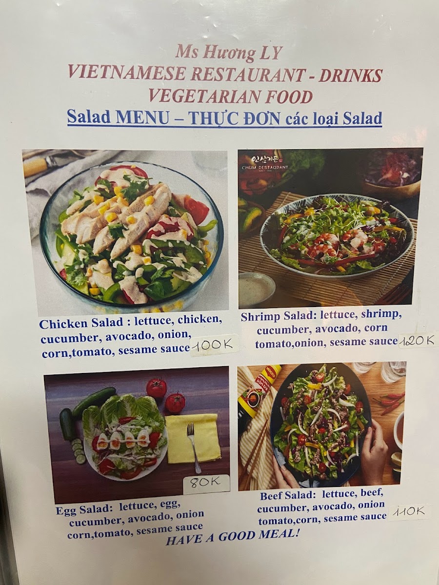 Menu Ms Hương Ly Vietnamese Restaurant - Drinks & Vegetarian Food-6
